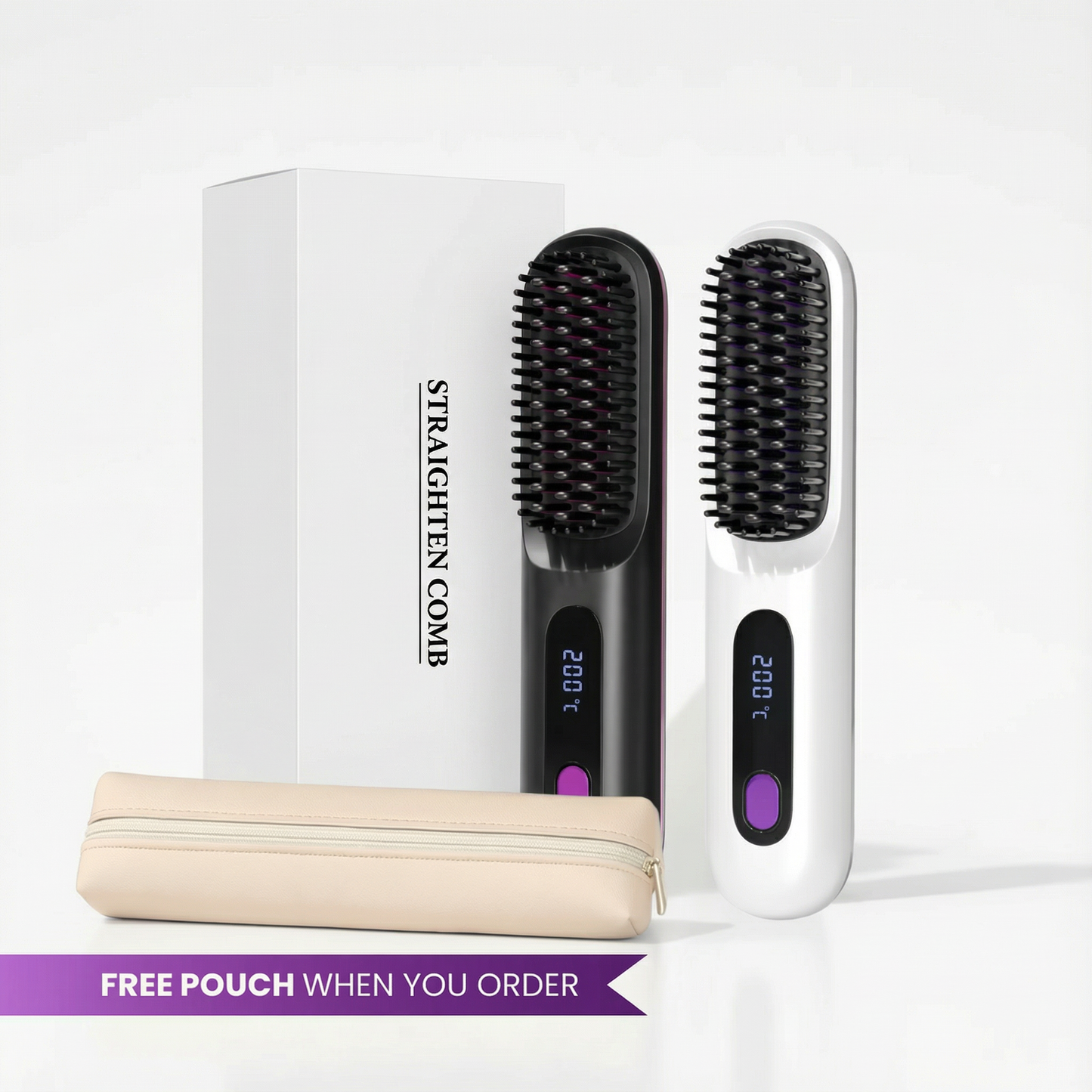 Ceramic Straightening Brush PRO+