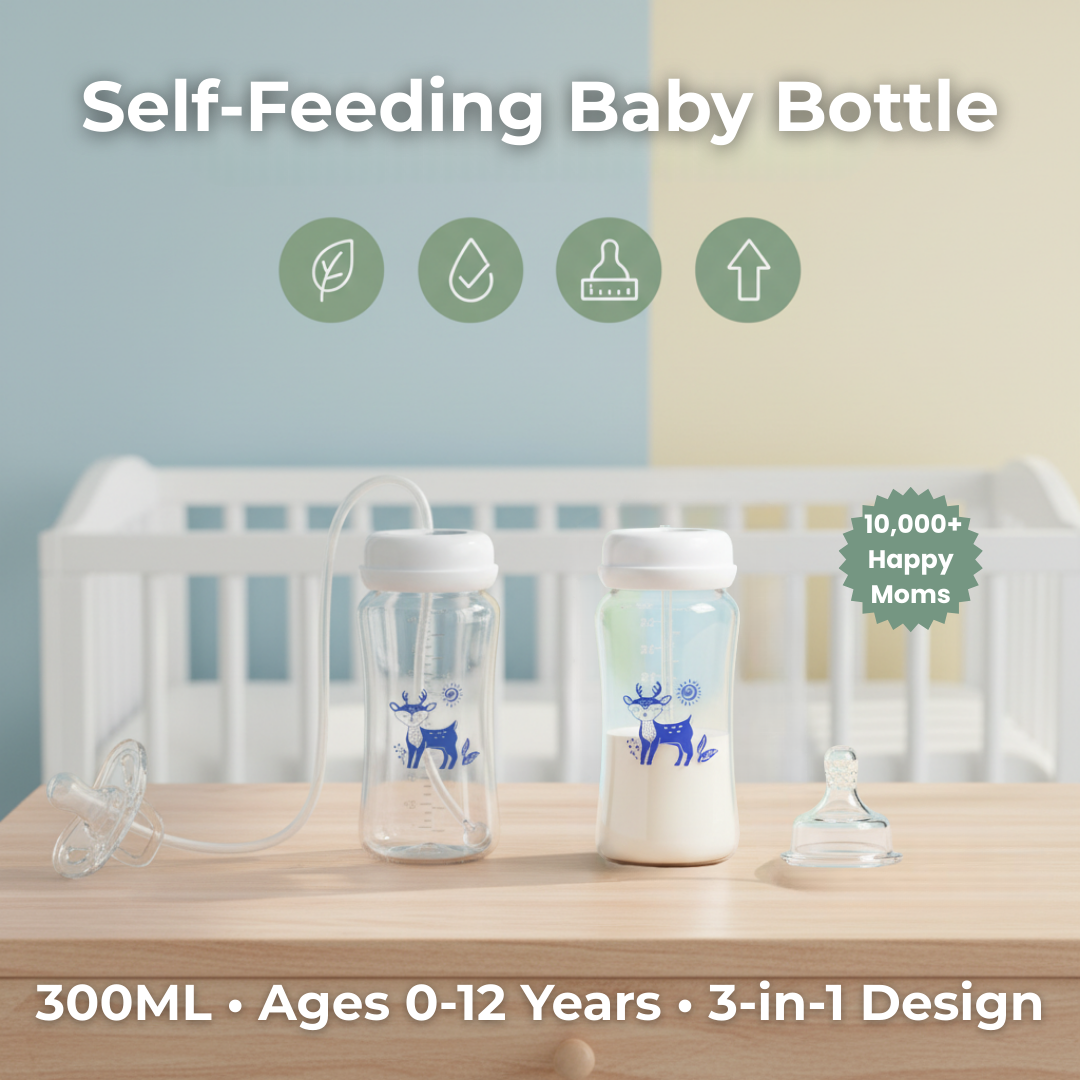 Self-Feeding Baby Bottle
