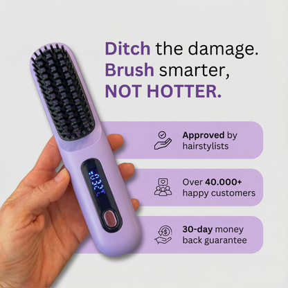 Ceramic Straightening Brush PRO+