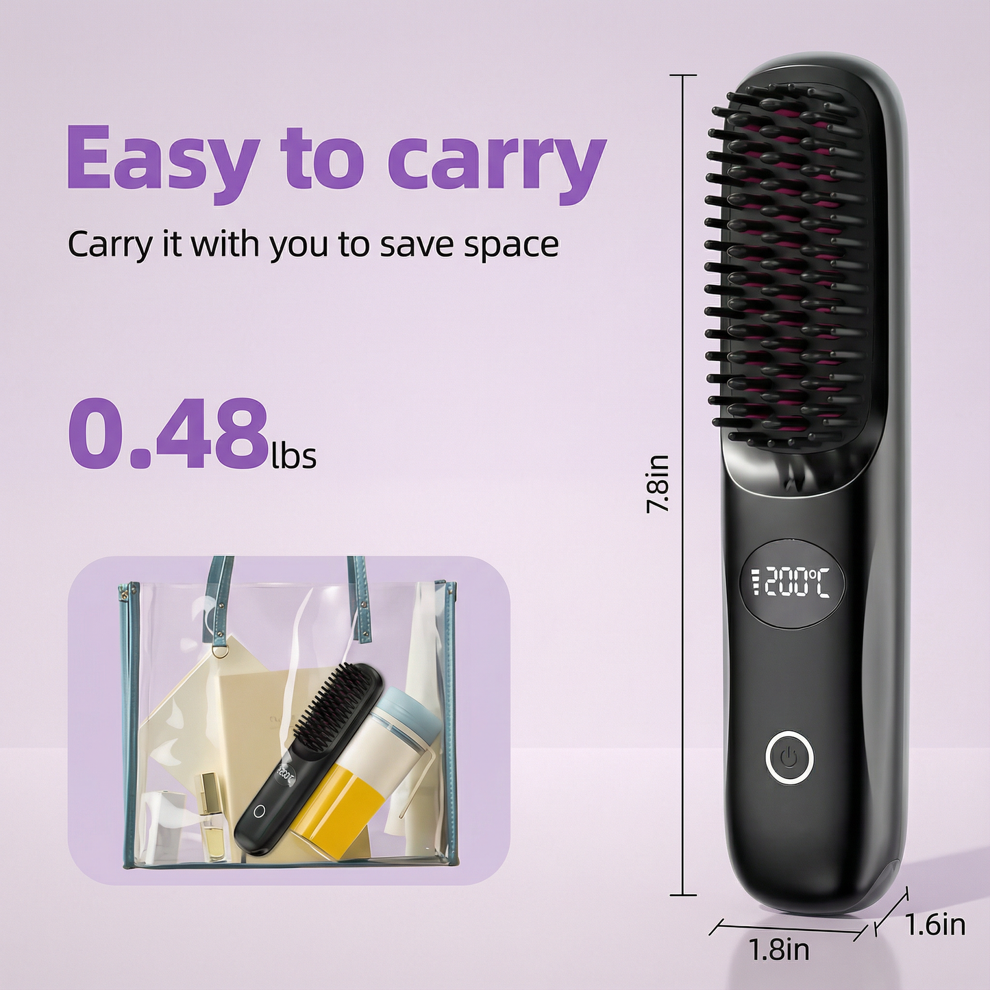 Ceramic Airflow Straightening Brush 2.0