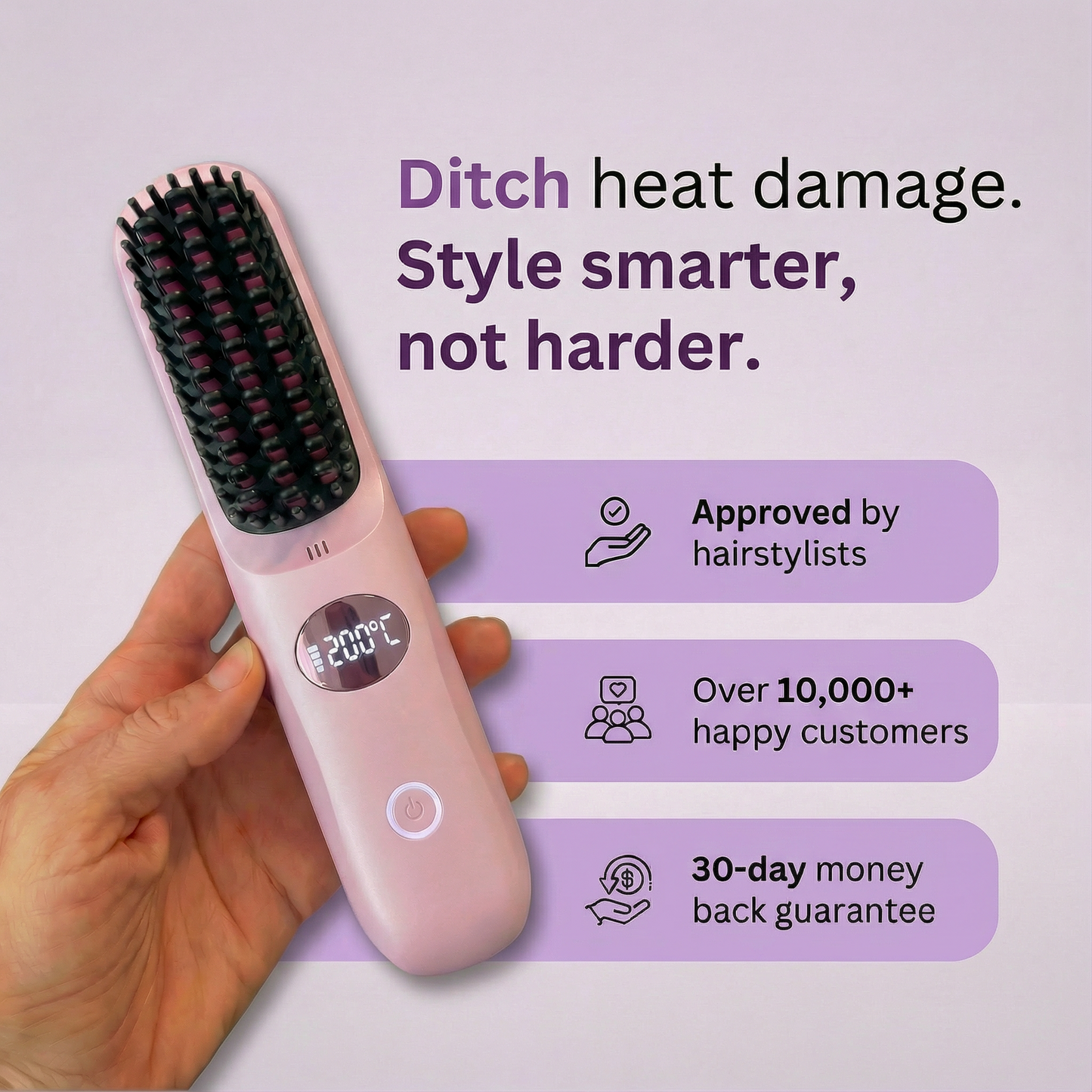 Ceramic Airflow Straightening Brush 2.0