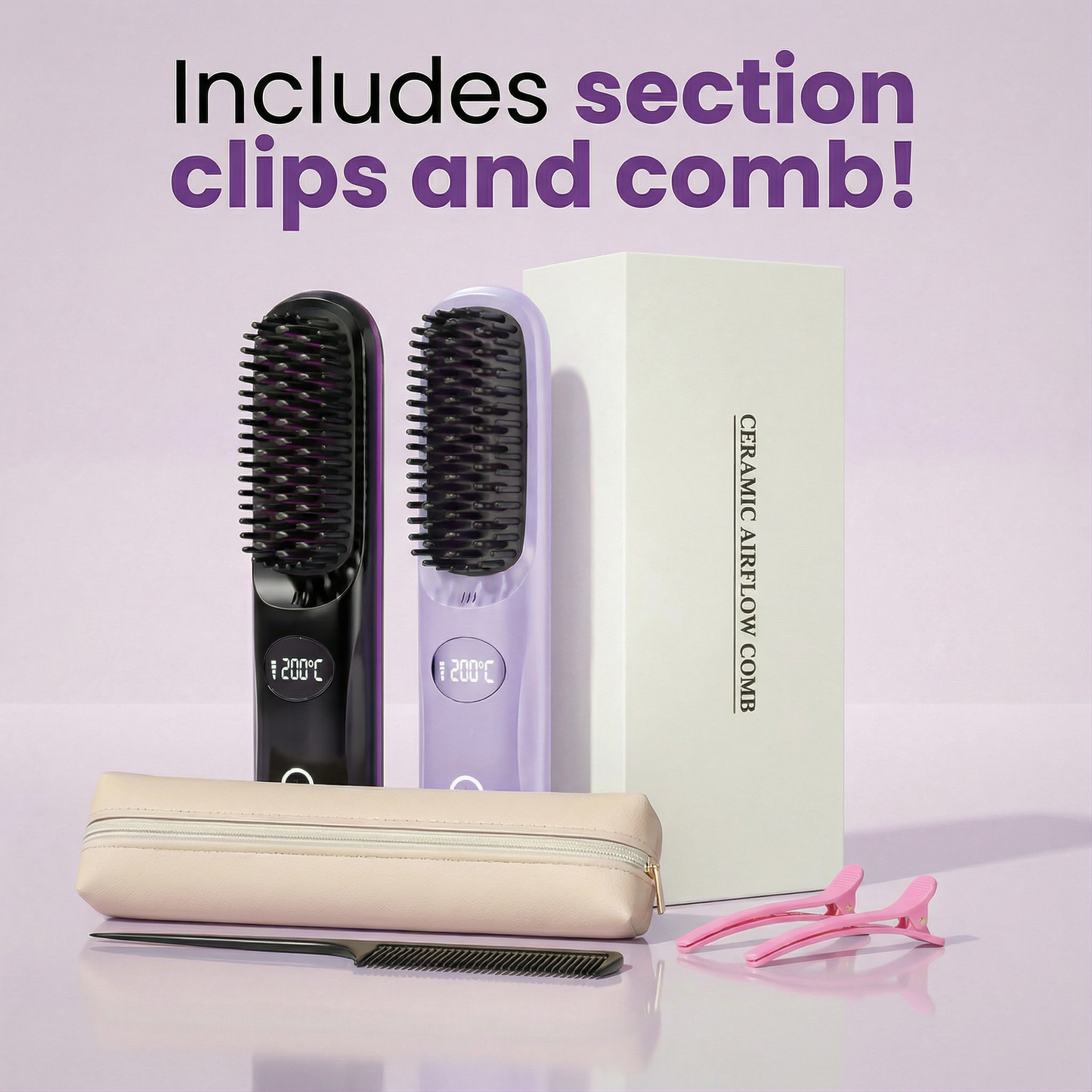 Ceramic Airflow Straightening Brush 2.0