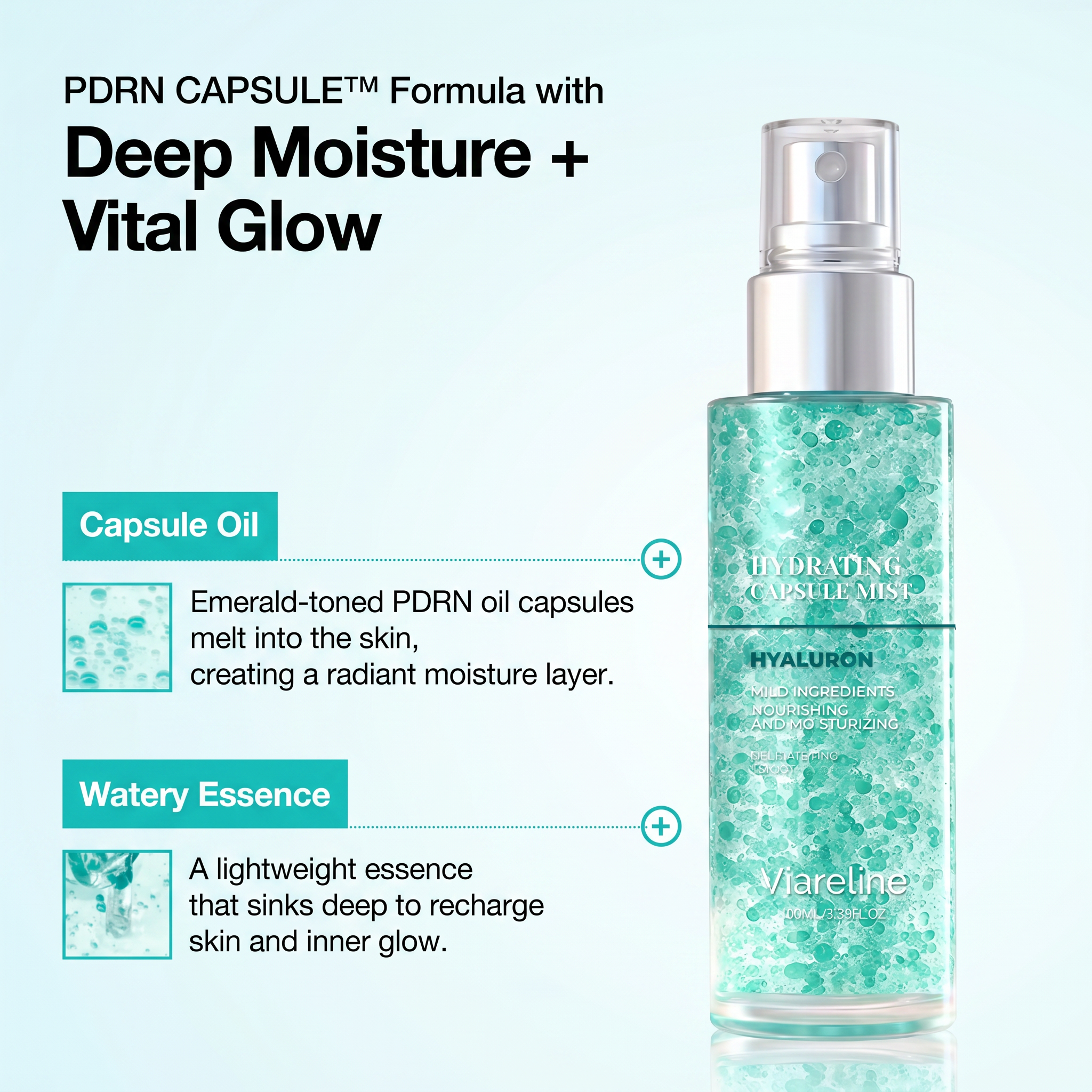 PDRN Collagen Glow Facial Serum Spray